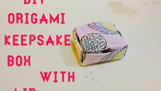 DIY Origami Keepsake Box with Lid
