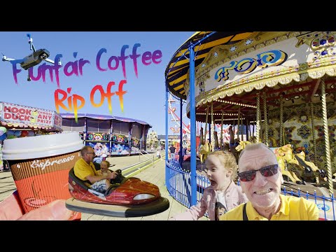 Southsea Funfair and Drone Flight Disaster!  Cappuccino Rip Off!