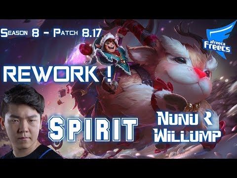 AFs Spirit NUNU & WILLUMP vs NIDALEE Jungle - Patch 8.17 KR Ranked