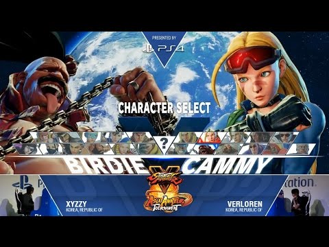 Street Fighter 5 Asia Amateur Tournament Grand Final XYZZY /Birde/ vs Verloren /Cammy/ HD720p 60FPS