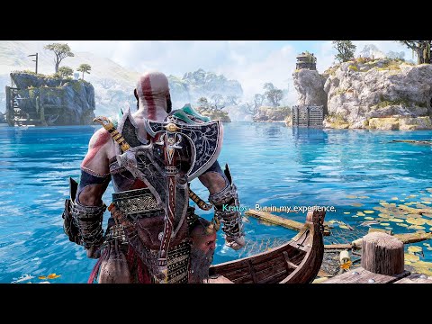 Kratos tells Mimir how he became God of War after Ares - God of War Ragnarok