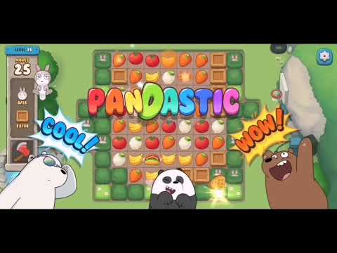 We Bare Bears: Match3 Repairs - Level 11 to 15 Walkthrough (Final Part) | Hawk 108