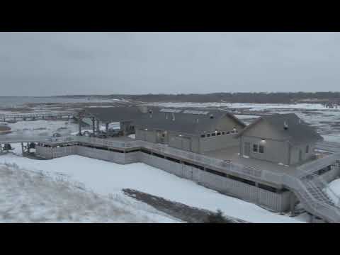 NoelyDrone - Silver Sands Beach, Milford, CT USA   After a Feb 2021 snowstorm