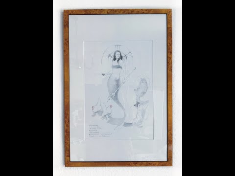 Passepartout schneiden für Zeichnung - Kunstwerk selber Rahmen