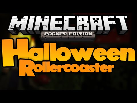 JackFrostMiner - HALLOWEEN COASTER - Spooky Redstone Rollercoaster - Minecraft Pocket Edition