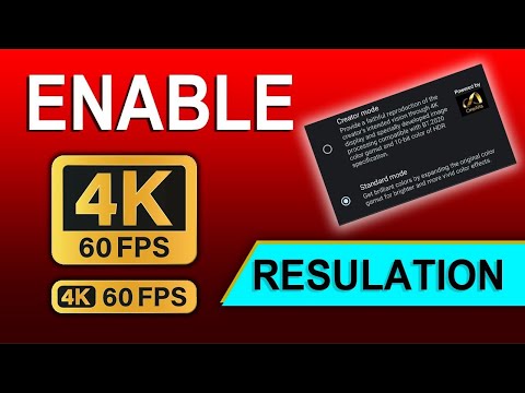 how to enable 4k on sony xperia 1