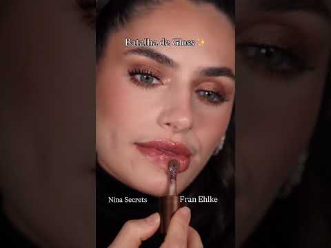 Qual gloss marrom tu achou o mais bonito 😮 💨🤎 • Lip Bunny @franbyfr • Gloss Ônix @linhaniinase