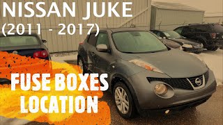 Nissan Juke - FUSE BOX LOCATION (2011 - 2017)