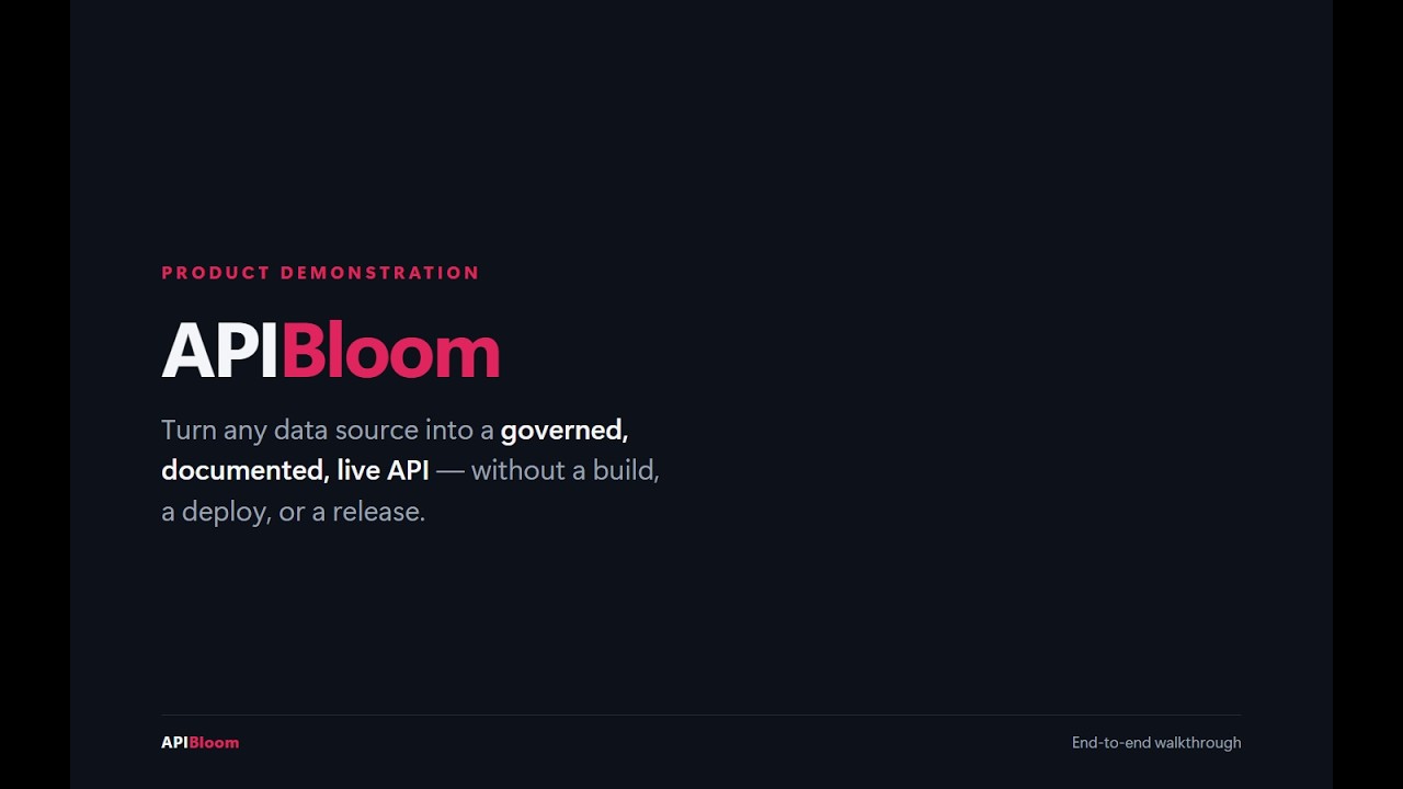 API Bloom demo