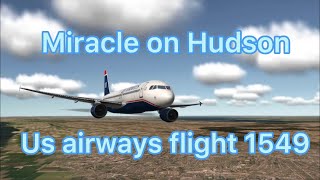 Real flight simulator | Miracle on Hudson| US AIRWAYS FLIGHT 1549