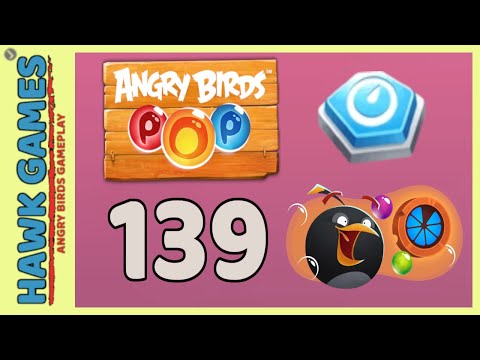 Angry Birds Stella POP Bubble Shooter Level 139 - Walkthrough, No Boosters