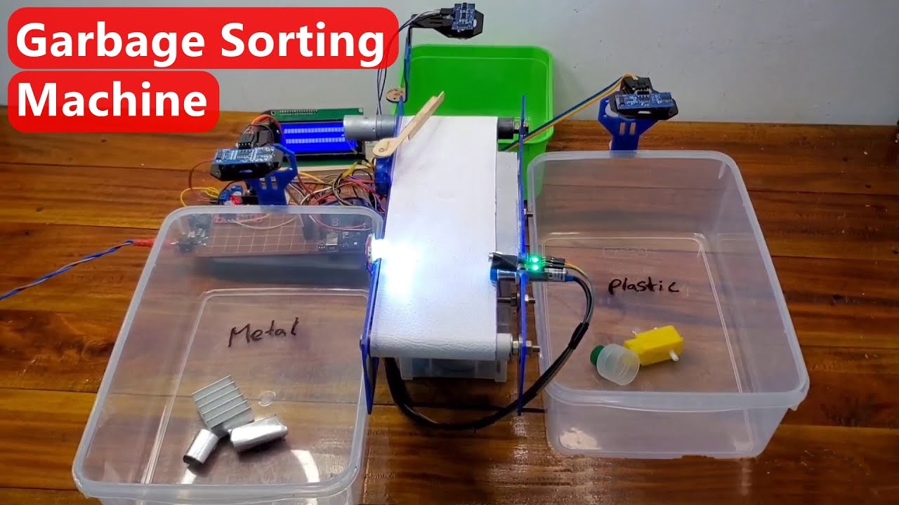 Smart Garbage Sorting Machine using Arduino | Trash Sorting Machine | Smart Waste Management Arduino