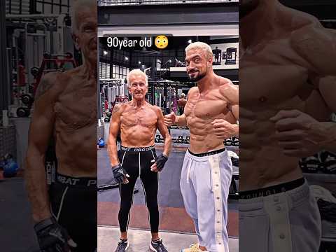 OMG 90 years old bodybuilder 😱#shorts