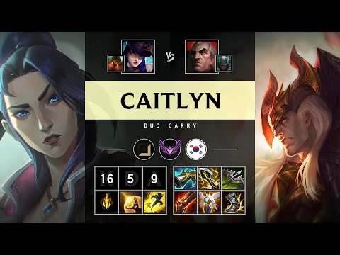 Caitlyn ADC vs Swain: Legendary - KR Master Patch 14.24