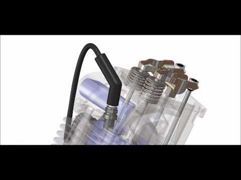 Briggs and Stratton OHV Intek Engine Solidworks Animation