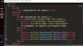 Reproductor de video HTML5 y Javascript