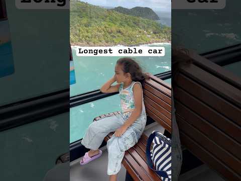 Longest nonstop cable car in the world #phuquoc #cablecar #vietnam #beach #sea #phuquocisland