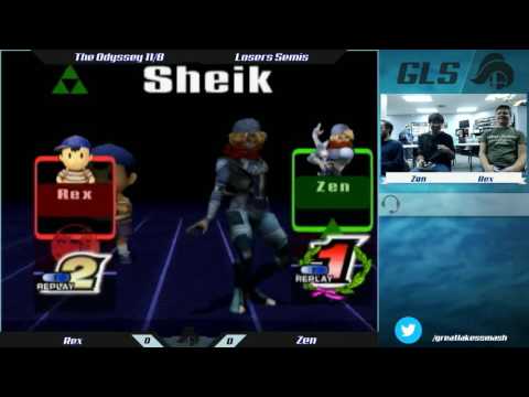 The Odyssey 11/8 Losers Semis - Rex (Ness) vs. Zen (Sheik)