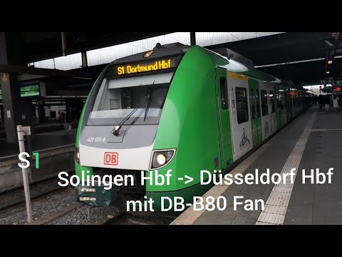 Die Mitfahrt mit der S1 von Solingen Hbf nach Düsseldorf Hbf mit @db-b80fan10