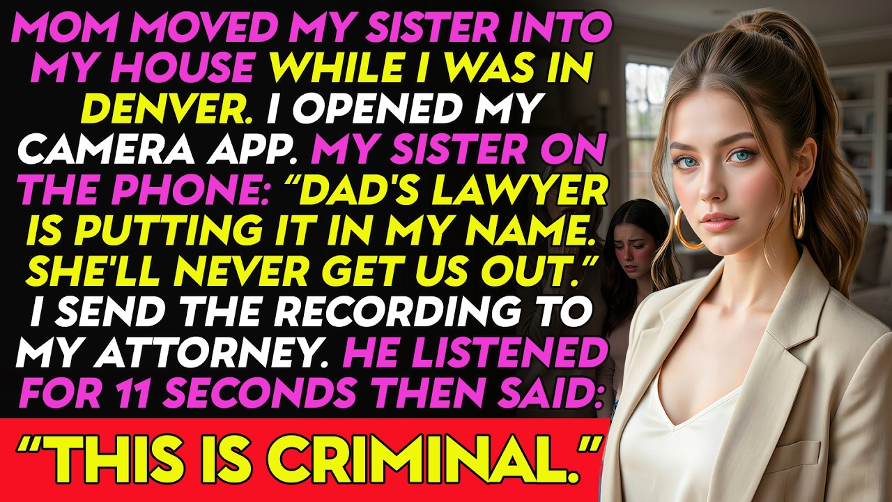 My Parents Moved My Sister In While I Was Away—Then I Heard What She Told Mom on Camera
