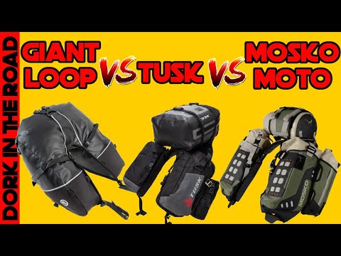 Mosko Moto Reckless 40 vs Giant Loop Coyote vs Tusk Excursion: Rackless Motorcycle Luggage Shootout