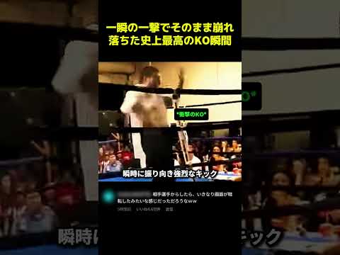 一瞬の一撃でそのまま崩れ落ちた史上最高のKO瞬間