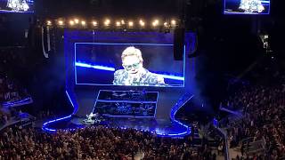 Elton John dedicates song to Ric Ocasek and Eddie Money at the Chase Center