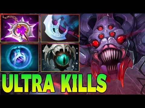 Ultra Kills + 21 Kills Broodmother Dota 2 !! Broodmother Dota 2 Mid Lane Carry Gameplay Guide 7.40