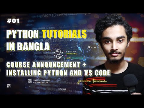 Python Course Announcement Installing Python And Vs Code Python Tutorial In Bangla 1