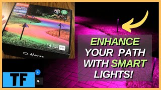 MIND-BLOWING Outdoor Lighting Makeover with Smart Pathway Lights! (Lumary LED Color Changing IP65)