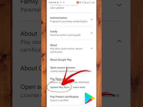 How to Update Google Play Store || play store update