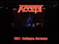 Accept - 1981-xx-xx - Solingen, Germany (1st ...