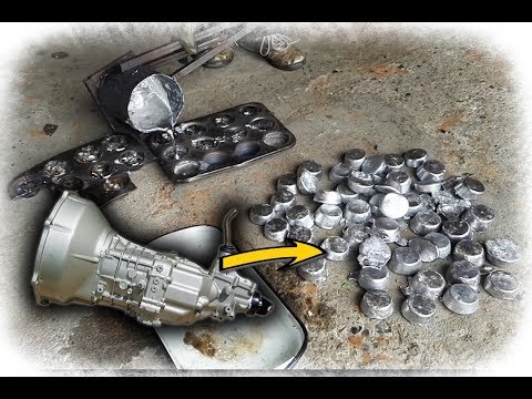 Melting gear box to make 100 aluminum ingots