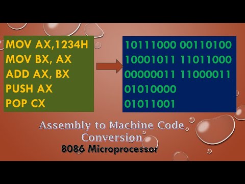 Assembly language  to Machine Code Conversion in 8086 || Basic Understanding of Instruction  format