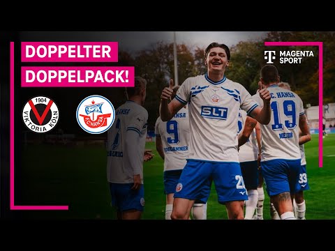 FC Viktoria Köln – Hansa Rostock, Highlights mit Live-Kommentar | 3. Liga | MAGENTA SPORT