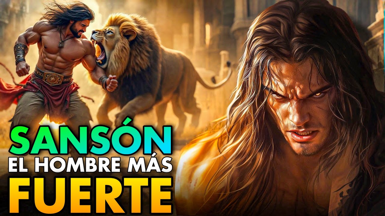 Sansón: El Hombre Más Fuerte de la Biblia | Venció Ejércitos, Mató Leones y Derribó Templos.