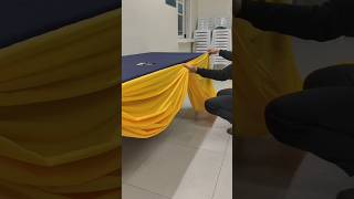 SWAG OR SCALLOP DESIGN TABLE SKIRTING TUTORIAL #diy #tableskirting