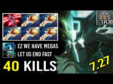 EPIC DESOLATOR LVL 2 + 6x DIVINE RAPIER Juggernaut vs Megas Crazy Def Comeback 40 Kills Imba Dota 2