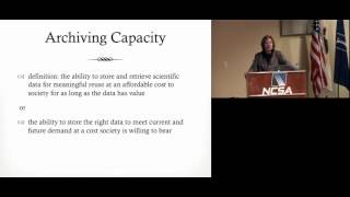 Archiving Capacity and Data Infrastructure: Holes, Goals, Roles and Re