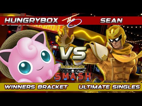 Boardwalk Smash #91 Winners - Hungrybox (Jigglypuff) Vs. Sean (Captain Falcon) Smash Ultimate SSBU