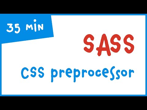SASS tutorial - CSS preprocessor - Detailed video with code demonstration