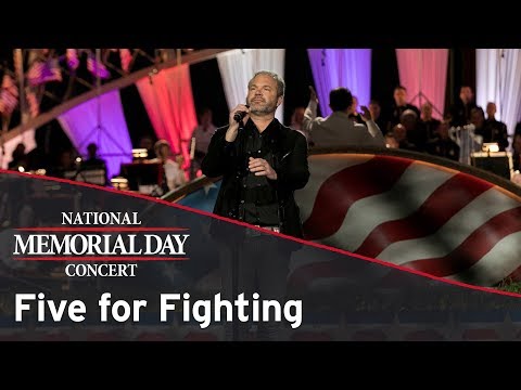 Five for Fighting performing on the 2017 National Memorial Day Concert