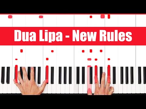 New Rules Dua Lipa Piano Easy Cover