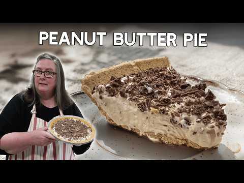 Easy Peanut Butter Pie - No Bake! Rich and Creamy Peanut Buttery Goodness