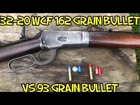 32-20 wcf 162 grain bullets versus 93 grain in a 1892 Winchester