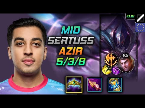 Azir Mid Build Sertuss Crown of the Shattered Queen Conqueror - LOL EUW Challenger Patch 13.16