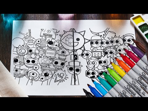 Sprunki Coloring Pages Phase 6 Printable