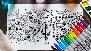 Incredibox Sprunki New Big Coloring Pages / How to Color All Original Sprunki vs All Sprunki Phase 6