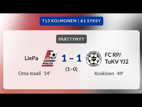 LiePa - FC RP/TuKV YJ2 (T13 Kolmonen, 22.8.2023)