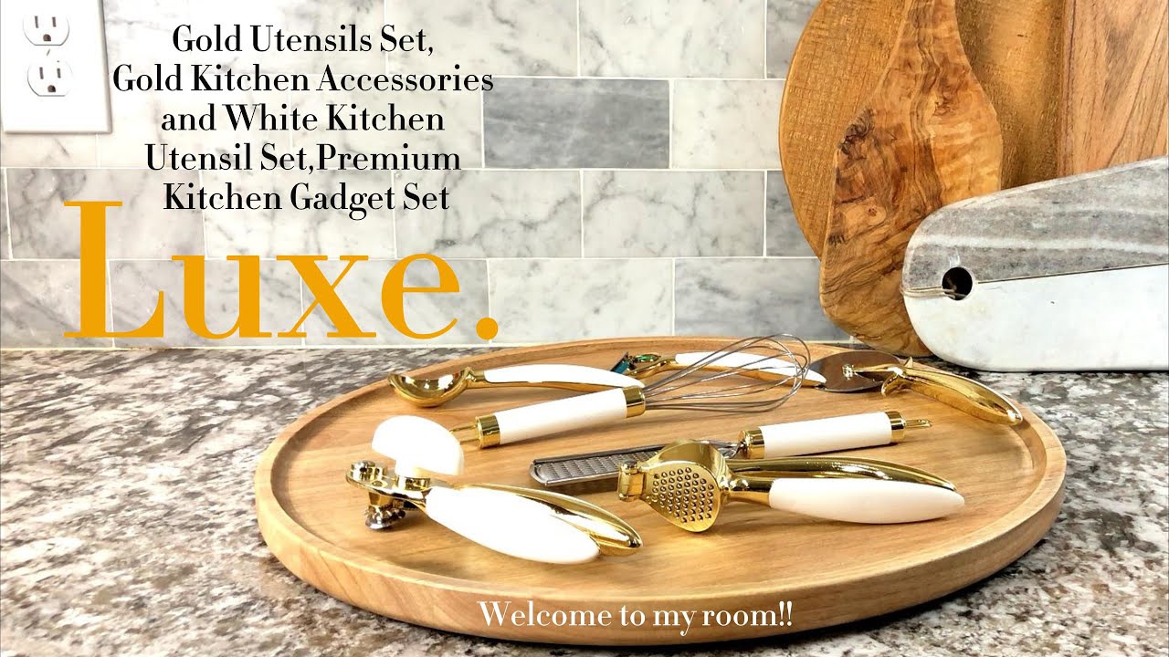 White & Gold Kitchen Tools and Gadgets - Luxe | Review
